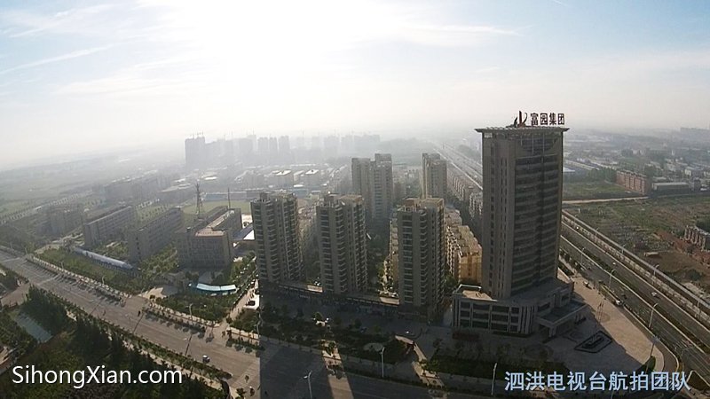 空中看泗洪系列图片 泗洪城北全景 【泗洪电视台航拍团队】
