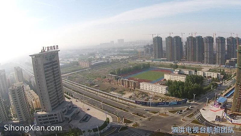空中看泗洪系列图片 泗洪城北全景 【泗洪电视台航拍团队】