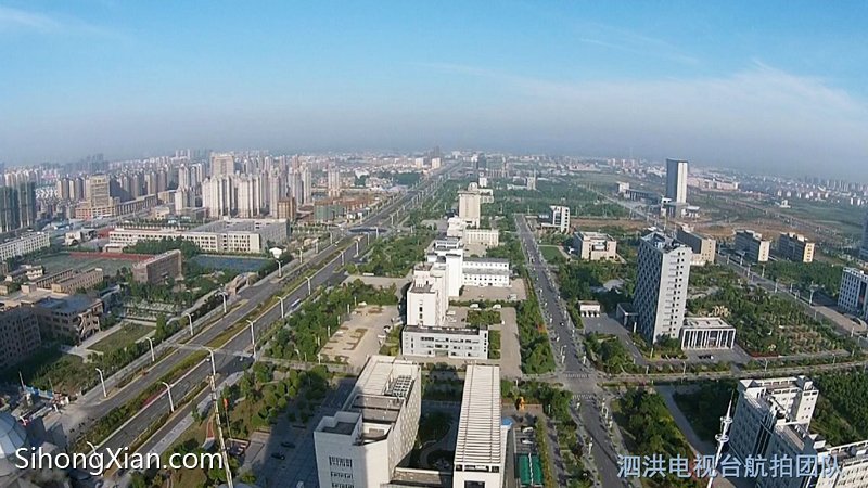 空中看泗洪系列图片 泗洪城北全景 【泗洪电视台航拍团队】