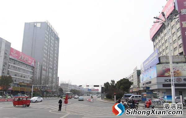 泗洪县建设南路新貌