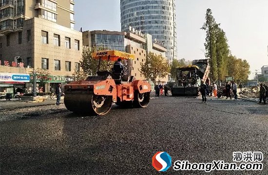 泗洪人民路花园口东侧路段将于本月底建成通车