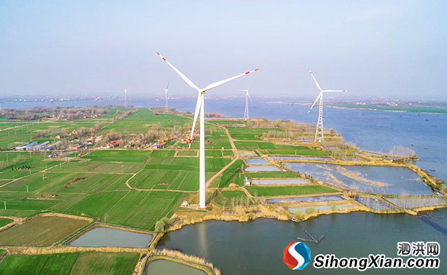 泗洪天岗湖引进光伏风力发电项目 着力打造新能源之乡