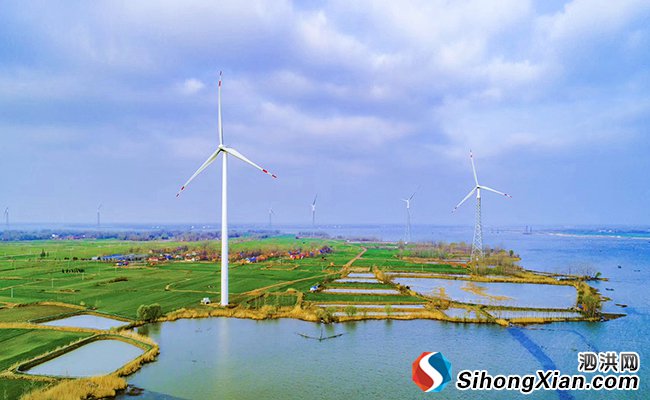 泗洪天岗湖引进光伏风力发电项目 着力打造新能源之乡