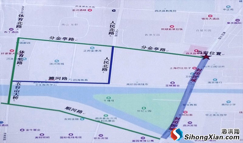 泗洪青阳南北大桥改造封路公告