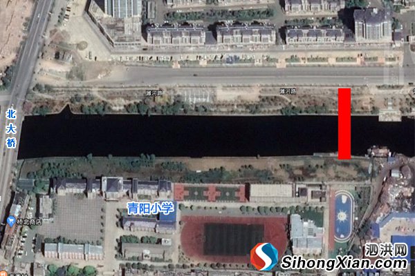 泗洪青阳南北大桥改造封路在即 正在搭建临时铁桥通往青小