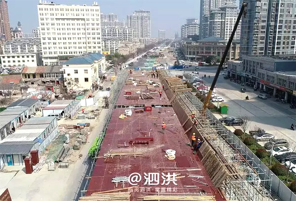 泗洪城区首座高架桥将在国庆前建成通车